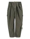Loewe Cotton Cargo Pants In Green