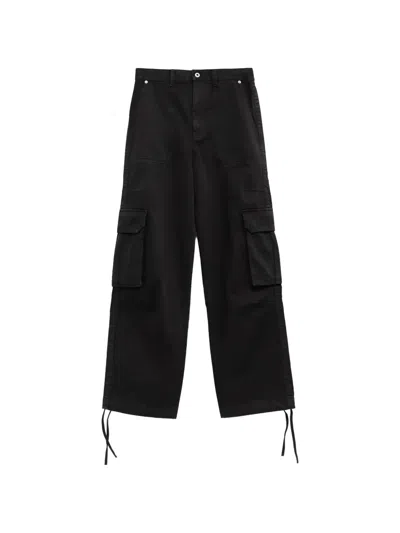 Loewe Cargo-pockets Trousers In Black