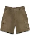 Loewe Cargo Bermuda Shorts In Green