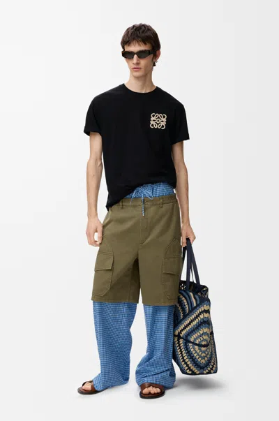 Loewe Cargo Shorts In Cotton Size: 54 For Man In Green