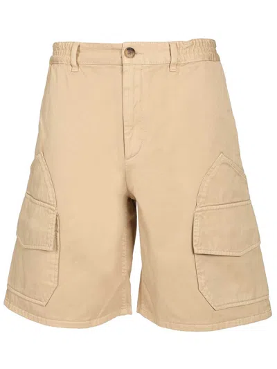 Loewe Cargo Shorts Trousers Beige In Brown