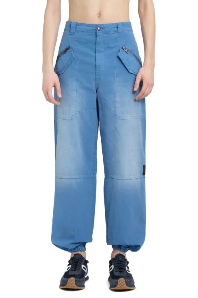 Loewe Cargo Trousers In Blue