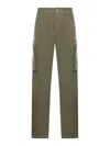 Loewe Man Pants Military Green Size 30 Cotton In Green