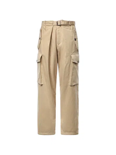 Loewe Cargo Trousers In Cotton In Brown