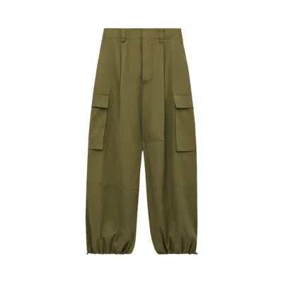 Pre-owned Loewe Cargo Trousers 'khaki Green' | Women's Size 36