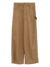 Loewe Men Carpenter Cotton Trousers In Sand