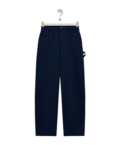 Loewe Carpenter Trousers In Cotton In Blue