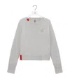Loewe Anagram Embroidered Knitted Pullover In Neutral