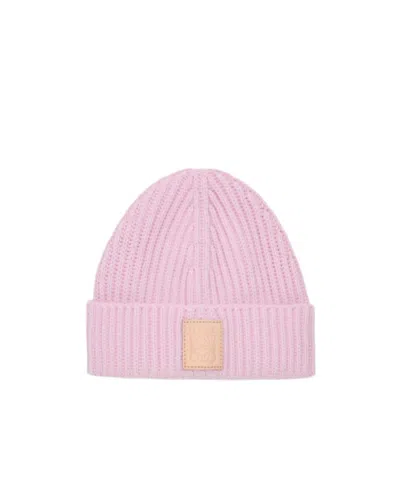 Loewe Cashmere Beanie In Pink