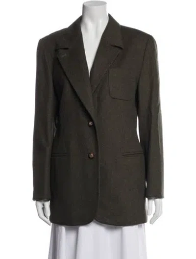 Pre-owned Loewe Cashmere Blazer In Green