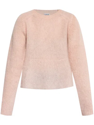 Loewe Cashmere-blend Jumper In Pink