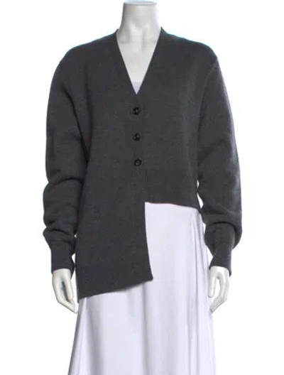 Pre-owned Loewe Cashmere Crew Neck Sweater In Gray