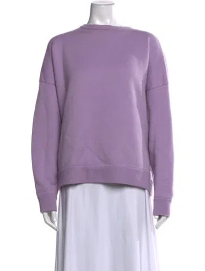 Pre-owned Loewe Cashmere Crew Neck Sweater In Purple