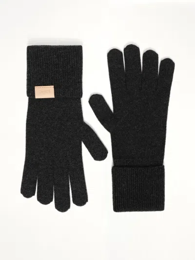 Loewe Cashmere Gloves In Black