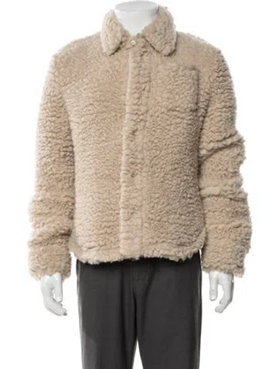 Pre-owned Loewe Cashmere Jacket W/ Tags In Neutral