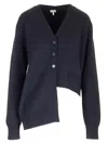 Loewe Cashmere Knit Cardigan Knitwear Blue In Blue