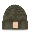 Loewe Cashmere Logo Beanie In Brown