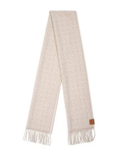 Pre-owned Loewe Cashmere Printed Scarf In Pink