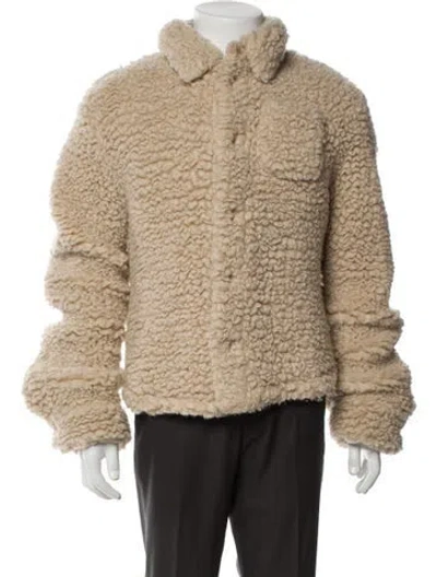 Pre-owned Loewe Cashmere Puffer Coat In Neutral