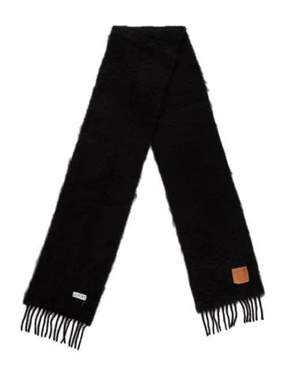 Pre-owned Loewe Cashmere Scarf In Black