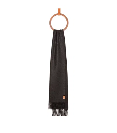 Loewe Cashmere Scarf In Black