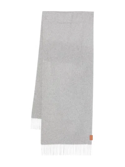 Loewe Cashmere Scarf In Gray