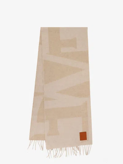 Loewe Cashmere Scarf In Neutral