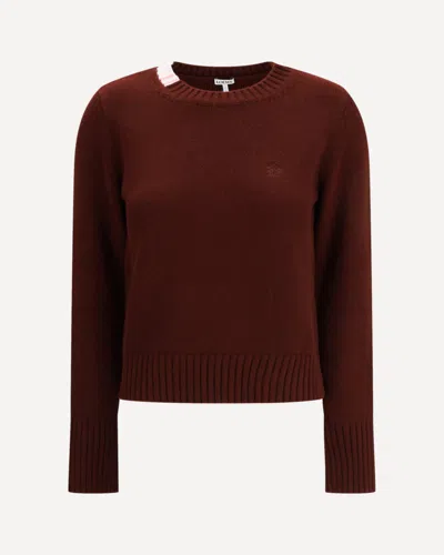 Loewe Women Cashmere Sweater In Red