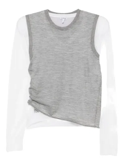 LOEWE DRAPED CASHMERE TOP