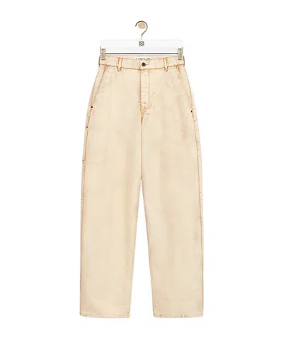 Loewe Casual Pants With Belt Loops In Neutral