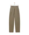 Loewe Casual Pants With Waist And Loop Straps In Brown