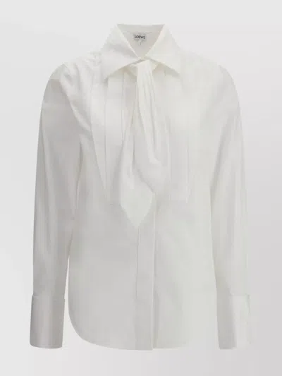 Loewe Casual Shirt With Back Yoke Design In White