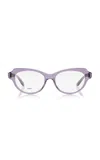 Loewe Cat-eye Acetate Glasses In Purple