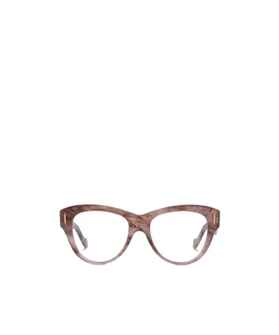 Loewe Cat Eye Frame Glasses In Brown