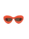 Loewe Woman Sunglass Fashion Show Inflate Lw40097i In 42e