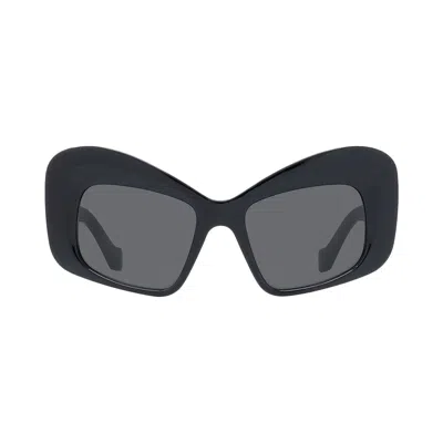 Pre-owned Loewe Cat Eye Sunglasses 'black/smoke' | Women's Size Onesize