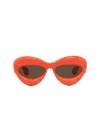 Loewe Woman Sunglass Fashion Show Inflate Lw40097i In Orange