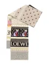 Loewe Intarsia-knit Wool-blend Scarf In Multi