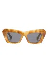 Loewe Anagram Oversized Square-frame Acetate Sunglasses In Multi