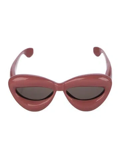 Pre-owned Loewe Cat-eye Mirrored Sunglasses In Pink