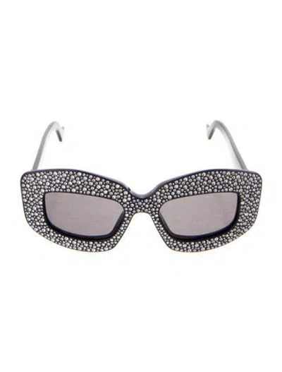 Pre-owned Loewe Cat-eye Tinted Sunglasses In Blue