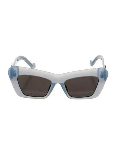 Pre-owned Loewe Cat-eye Tinted Sunglasses In Blue