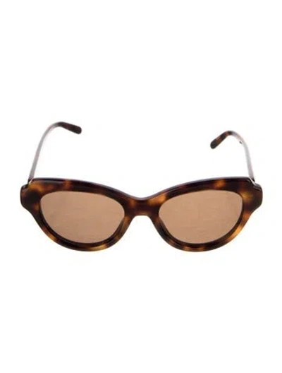 Pre-owned Loewe Cat-eye Tinted Sunglasses In Brown