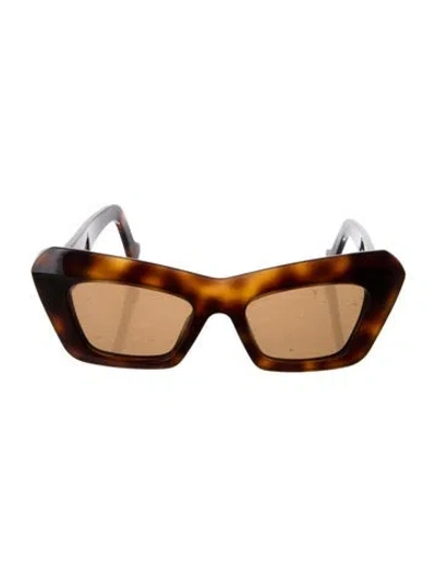 Pre-owned Loewe Cat-eye Tinted Sunglasses In Neutrals