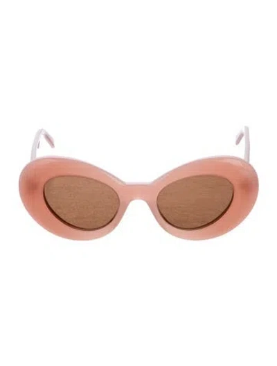 Pre-owned Loewe Cat-eye Tinted Sunglasses In Pink