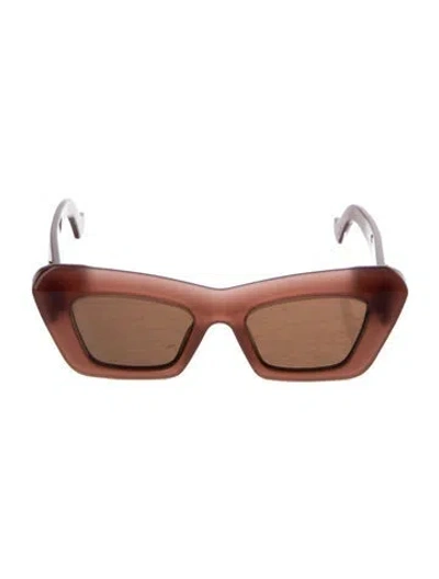 Pre-owned Loewe Cat-eye Tinted Sunglasses In Pink
