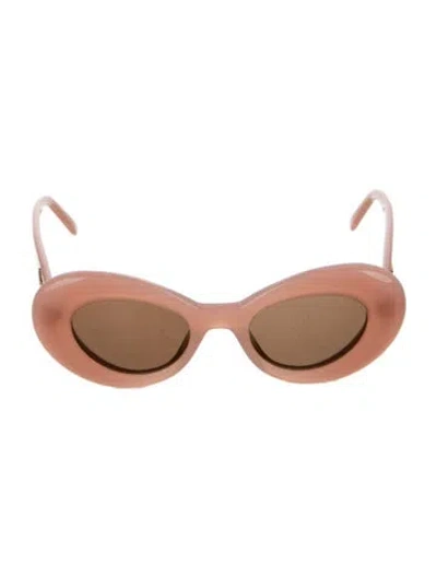 Pre-owned Loewe Cat-eye Tinted Sunglasses In Pink