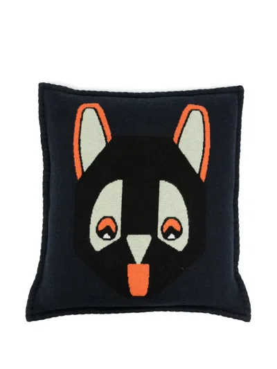 Loewe Cat-motif Square Cushion In Multi