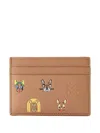 Loewe Cats Card Holder In Brown