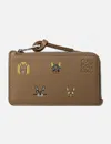 Loewe X Louis Wain Leather Cats Coin Card Holder